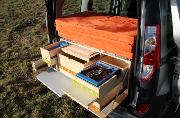 Camping box  Kit d'aménagement Van pour Voiture et Utilitaire